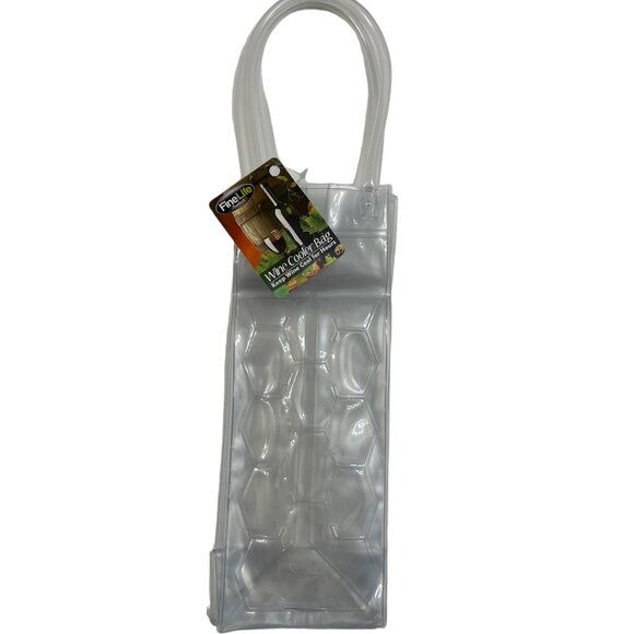 Freeze Beverage Tote / Ice Bucket To-Go / Wine Chill Bag / Clear - NWT - Picture 1 of 8